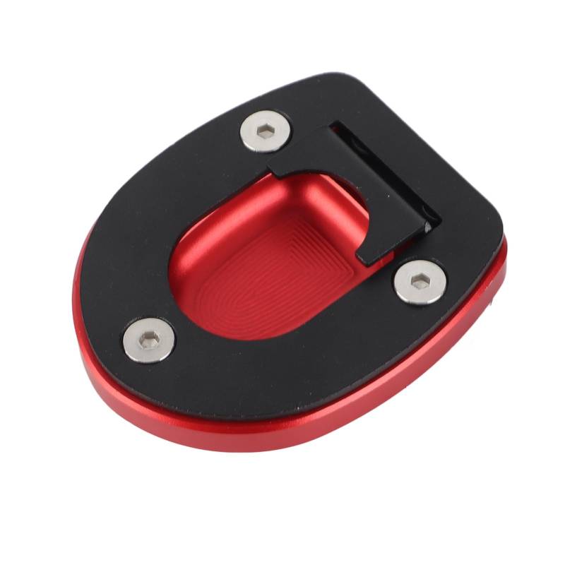 Seitenständer Extender, CNC -Aluminium -Kompaktgröße Kickstand -Pad für GTS 250 300 2013-2019 (A (rot)) von GEERYZHE