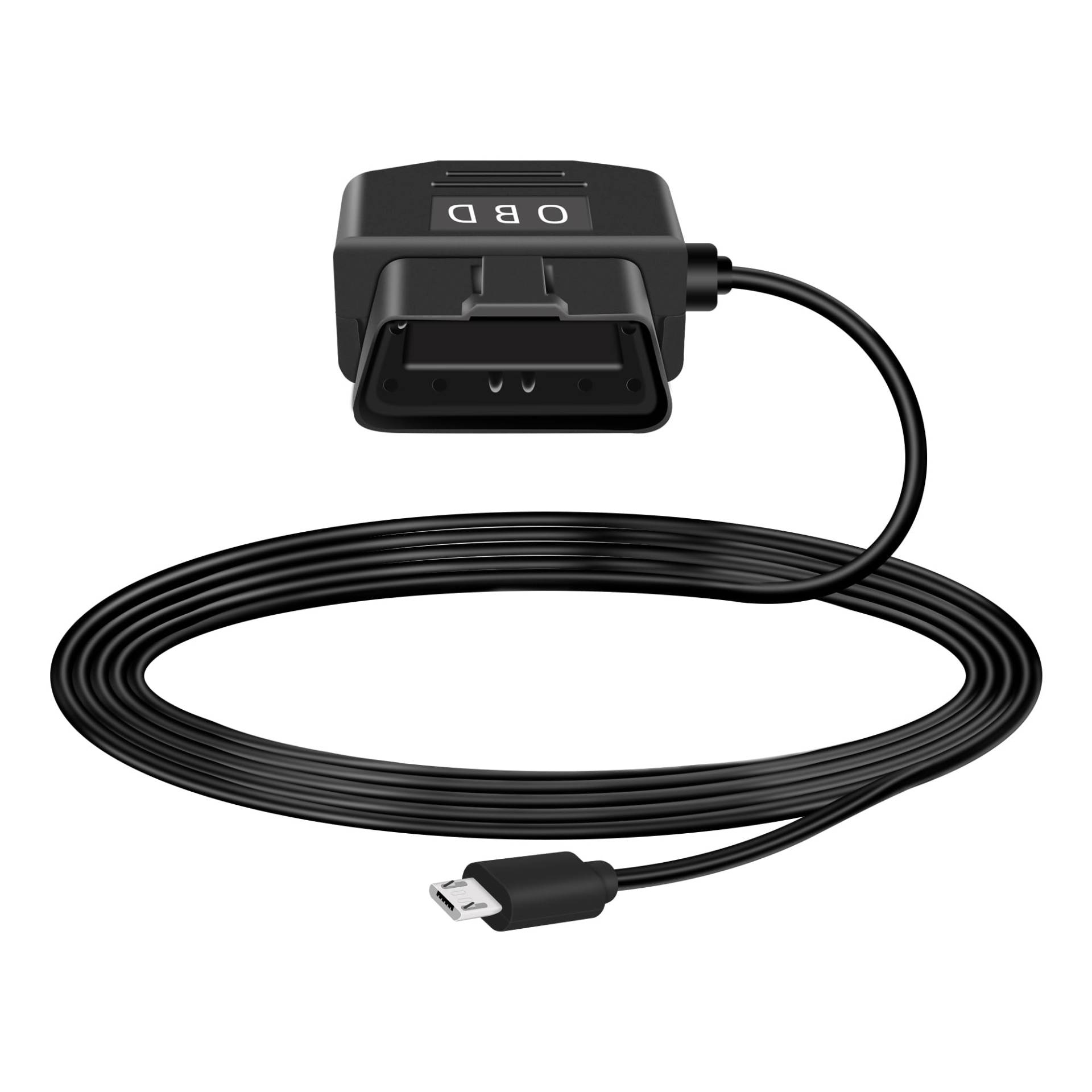 GELRHONR OBD Stromkabel für Dashcam, OBD2 auf USB Micro mit Schaltertaste, 24 Stunden Überwachung/Acc-Modus, 12-24 V bis 5 V 23 A, für Dashcam, GPS oder Radar-3.5M/11.5Ft von GELRHONR