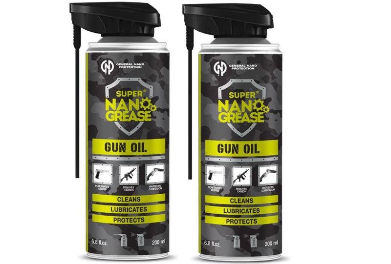 2x dose set Waffenöl Spray general nano protection messer öl jagd zubehör gewehr universalöl waffen reiniger schreckschusswaffen reinigung schrekschußpistole gun oil waffenreinigung rostschutzöl von GENERAL NANO PROTECTION