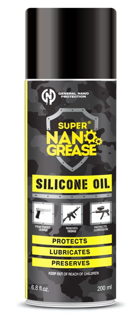 Silicone Öl airsoft waffe Laufband waffen reinigen waffenöl silikonöl gun oil waffenreinigung Spray schmiermittel kriechöl (200ml) von GENERAL NANO PROTECTION