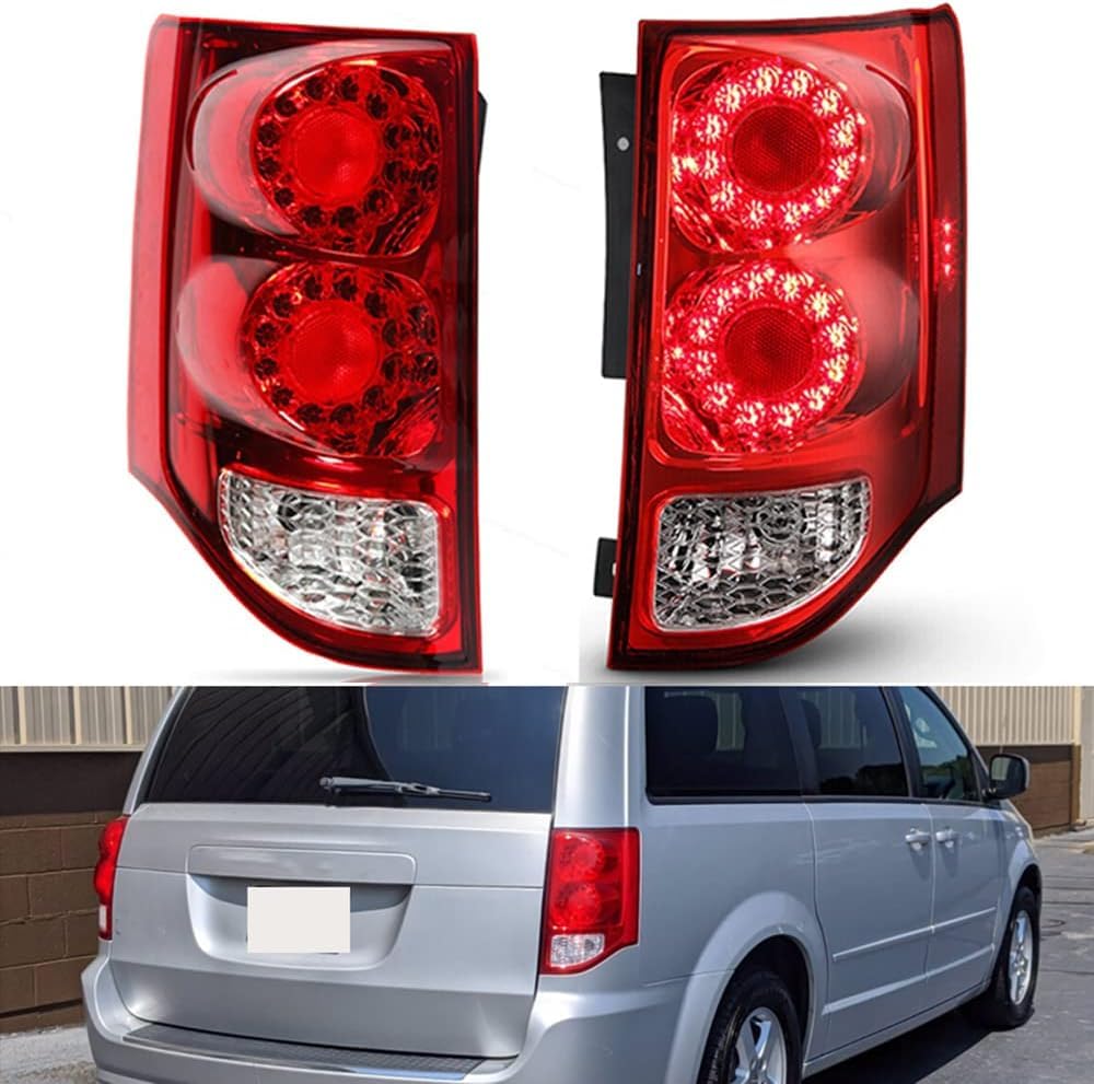 GENMAIBIGAO Wasserdichte Rückleuchten für Dodge Grand Caravan 2011-2019,Bremslichter Sicherheit Licht Multifunktion Rücklicht Beleuchtung Autoteile,A/Left side von GENMAIBIGAO