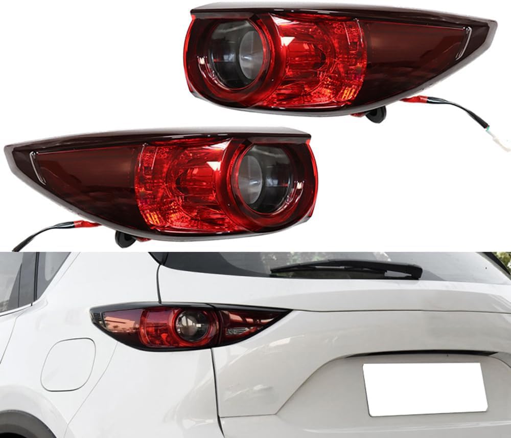 GENMAIBIGAO Wasserdichte Rückleuchten für Mazda CX5 CX-5 2017 2018,Bremslichter Sicherheit Licht Multifunktion Rücklicht Beleuchtung Autoteile, A/Right von GENMAIBIGAO