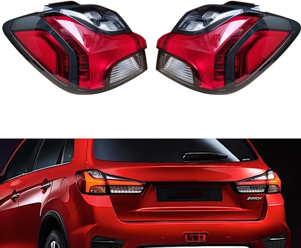 GENMAIBIGAO Wasserdichte Rückleuchten für Mitsubishi ASX 2020 2021,Bremslichter Sicherheit Licht Multifunktion Rücklicht Beleuchtung Autoteile,A/Left side von GENMAIBIGAO
