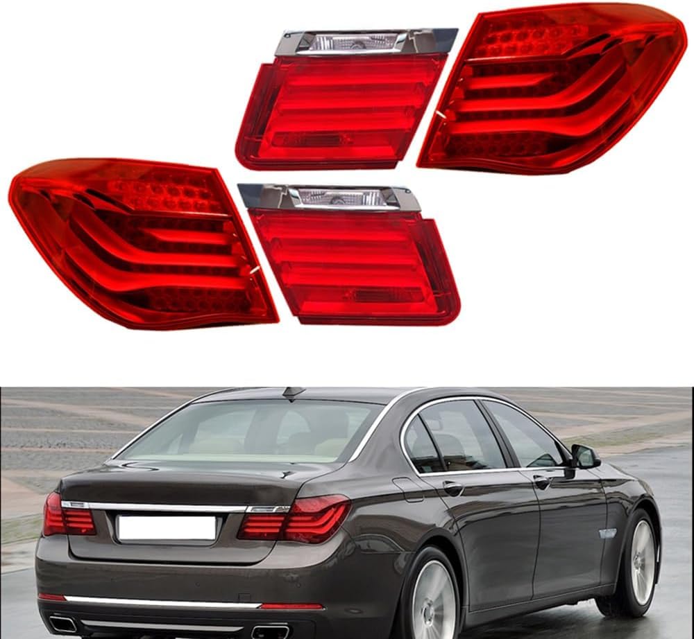 Wasserdichte Rückleuchten für BMW 7Er F01 F02 F03 F04 2013-2015,Bremslichter Sicherheit Licht Multifunktion Rücklicht Beleuchtung Autoteile,A/Inner right side von GENMAIBIGAO