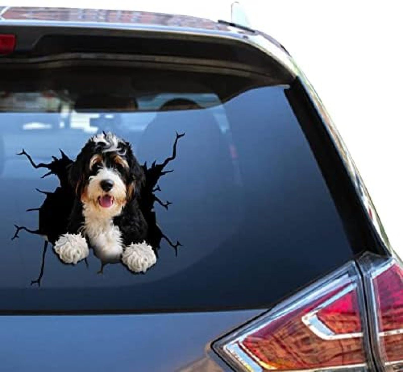 GENMIP Bernedoodle Accessories Bernedoodle Autoaufkleber, Kleiner LKW-Sticker Für Frauen, Warnung, Van-Aufkleber von GENMIP