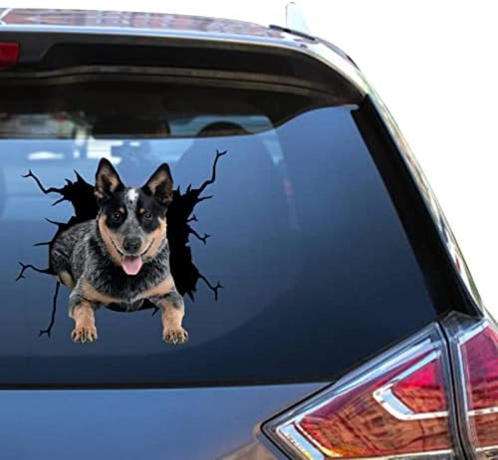 GENMIP Blue Heeler Mom Decal Heeler Dog Car Sticker Skateboard Truck Sticers for Face Cool Bathroom Decals von GENMIP