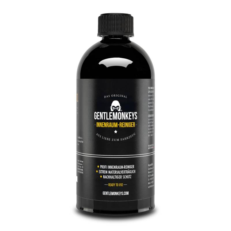 GENTLEMONKEYS Auto Innenraumreiniger Refill (500ml) • Innenraum Reiniger Nachfüllflasche • Innenraum Autopflege • Innenraum Reiniger Auto • Auto Innenreinigung von GENTLEMONKEYS