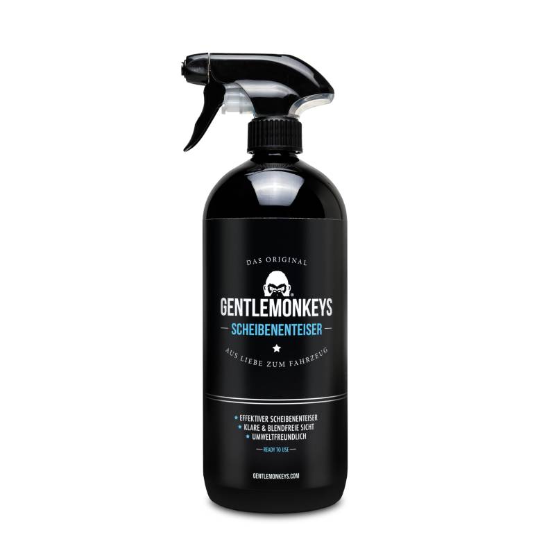 GENTLEMONKEYS Scheibenenteiser Spray (1l) • Sekundenschneller Scheibenfrostschutz • Wirksam bis -53° C • Verhindert Wiedervereisung • Autoscheiben Entfroster Spray • Enteiserspray Auto von GENTLEMONKEYS