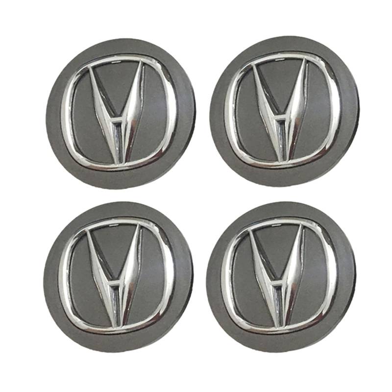 GENTRE 4 Stück Nabendeckel Radnabendeckel für Acura RDX TLX CDX MDX RDX ZDX TL TLX TLX-L RLX TSX RSX 69mm,Felgenkappen mit Auto Logo,Verschleißfest und Langlebig,Wheel Caps Ersatz Autozubehör von GENTRE