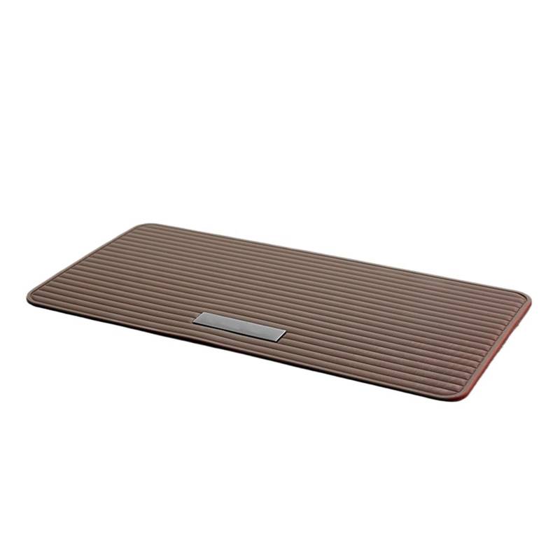 Auto-Armaturenbrett-Anti-Rutsch-Matte, Mittelkonsole, großes Auto-Aufbewahrungspad, Handy-Parfüm-Matte, Ornament, Anti-Rutsch-Pad, 30 cm x 15 cm(A Brown) von GEOLXD