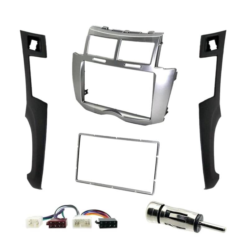 GERALD Auto-Stereo-Rahmen-Set, 2 DIN, für Yaris Vitz Platz 2005-2011, Installation von DVD-Playern, Brillenfaschien von GERALD