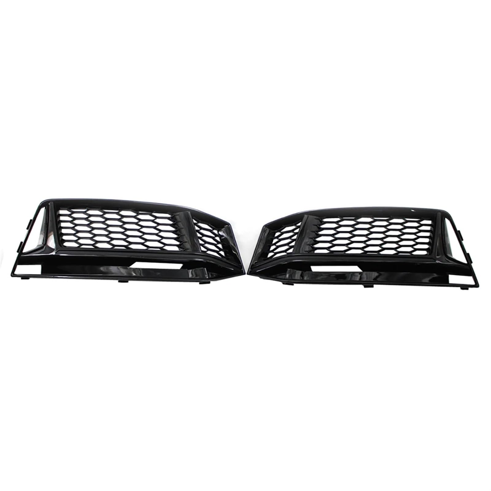 Auto-Nebelscheinwerfergitter 2PCS Auto Links Rechts Seite Vorne Mesh Honeycomb Unteren Stoßfänger Nebel Licht Kühlergrill Grill Abdeckung S4 A4 B9 SLINE 2016-2018 von GERLJ