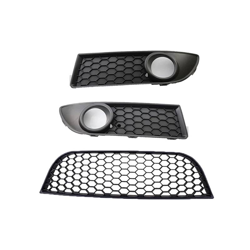 Auto-Nebelscheinwerfergitter Links Rechts Vorne Unten Stoßstange Mitte Grill für VW Für Polo Für MK4 9N3 2005-2009 Facelift Auto nebel Licht Abdeckung Haube Grille(3 Pcs) von GERLJ