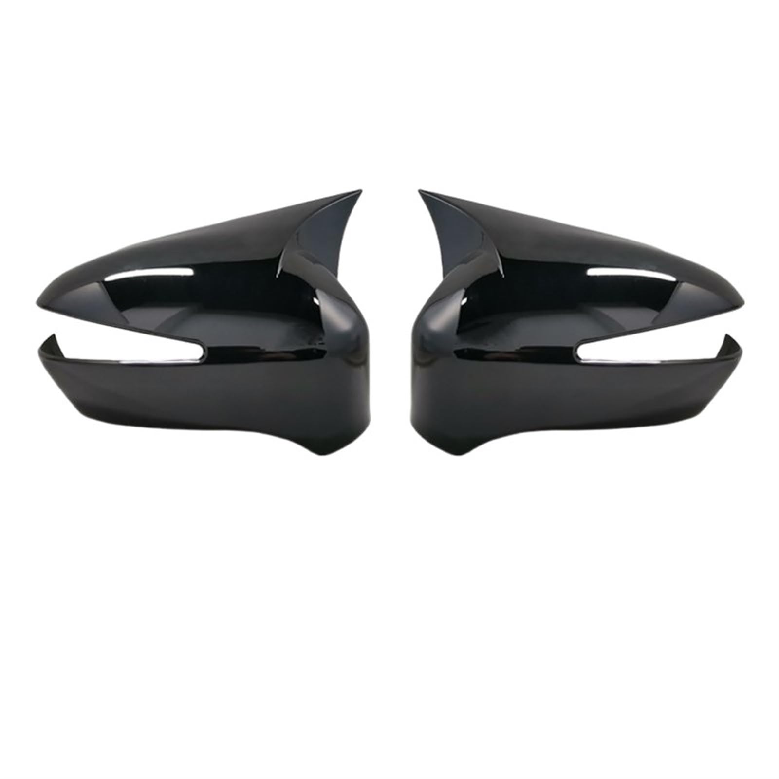 Auto-Rückspiegelschale Für Civic 8th 2006-2011 Carbon Faser Tür Seite Rückspiegel Abdeckung Trim Zubehör Auto Styling(Black One Pair) von GERLJ