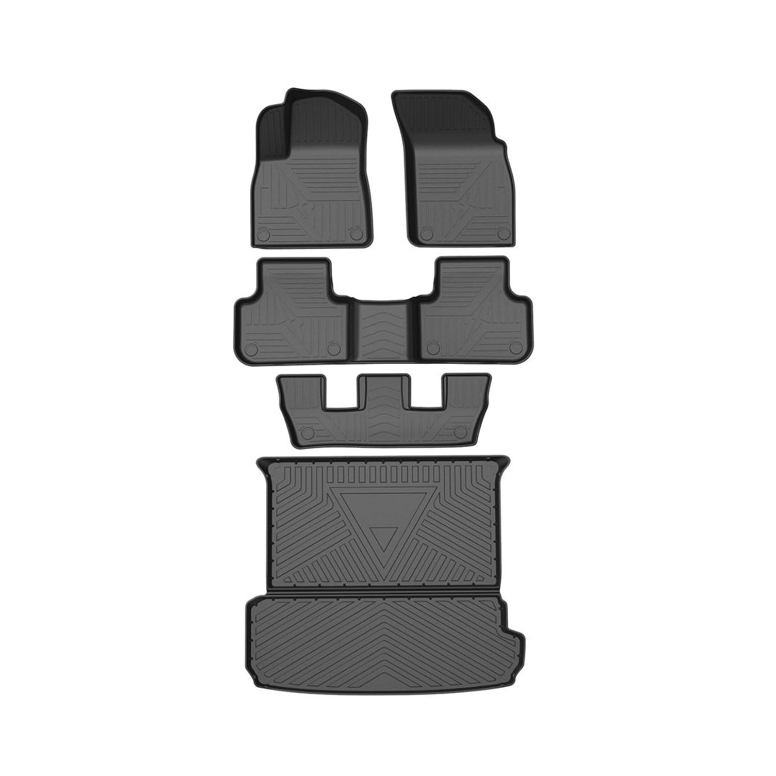 Automatische Fußmatten Q7 2016–2021 Auto-Fußmatten, TPE-Fußmatten, wasserdichte Tablett-Matte für den Innenraum(for 7-Seats) von GERLJ