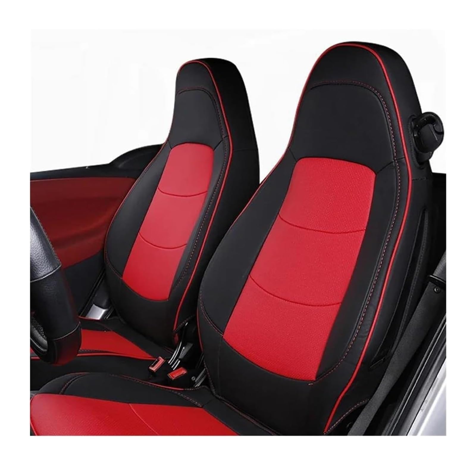 GERLJ Autositzschutz Auto für Sitzbezug-Sets für Smart 451 452 450 453 Für Fortwo 2003-2024 für Custom Car für Sitzbezüge Kissen Zubehör(5) von GERLJ