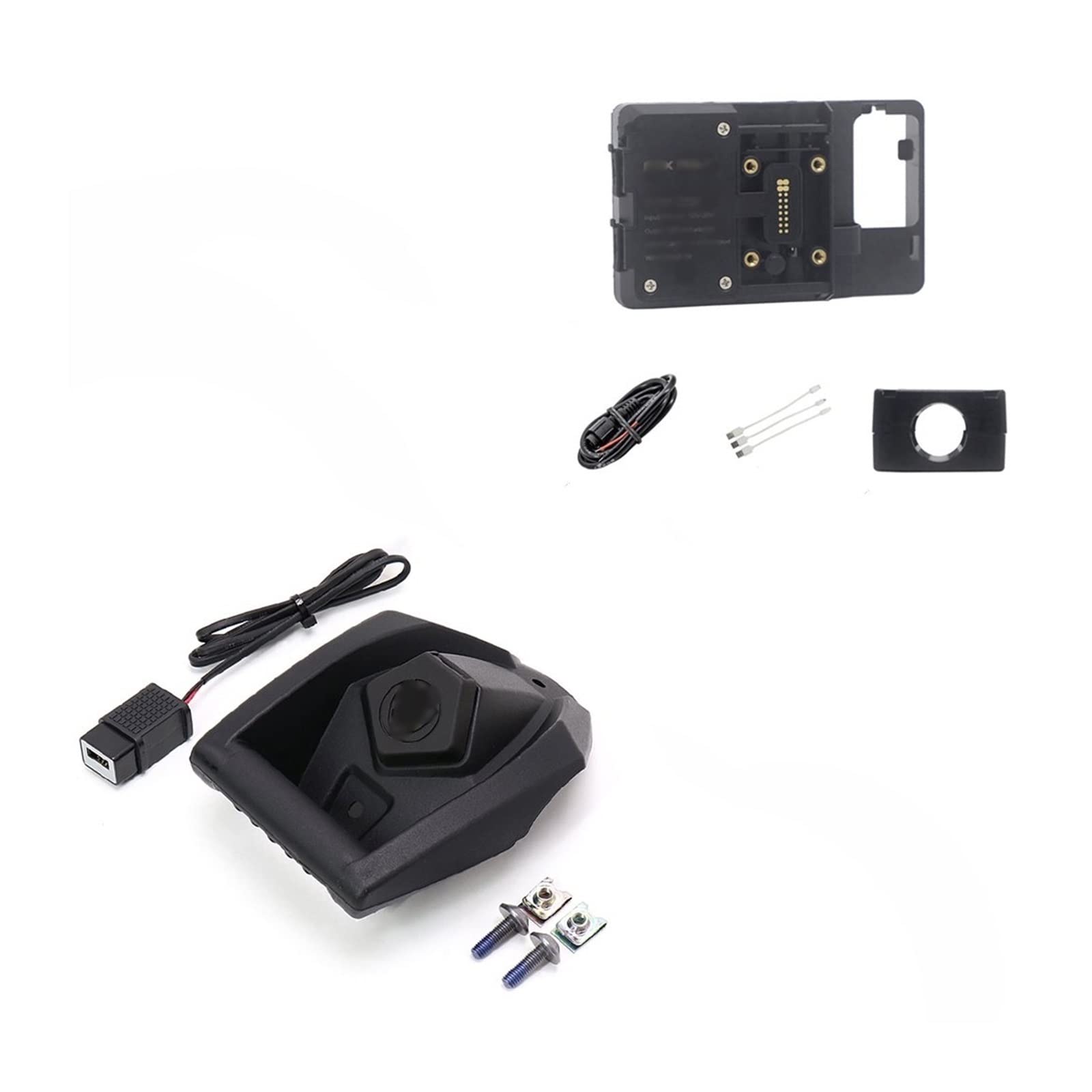 GERLJ Halterungen für Navigationstafeln Motorrad Telefon-Navigation Halterung Wireless USB Lade Port Halter Für Yamaha Für NMAX 125 Für NMAX 155 Für Xmax 125 Für Xmax 300v(22mm Wireless Holder) von GERLJ