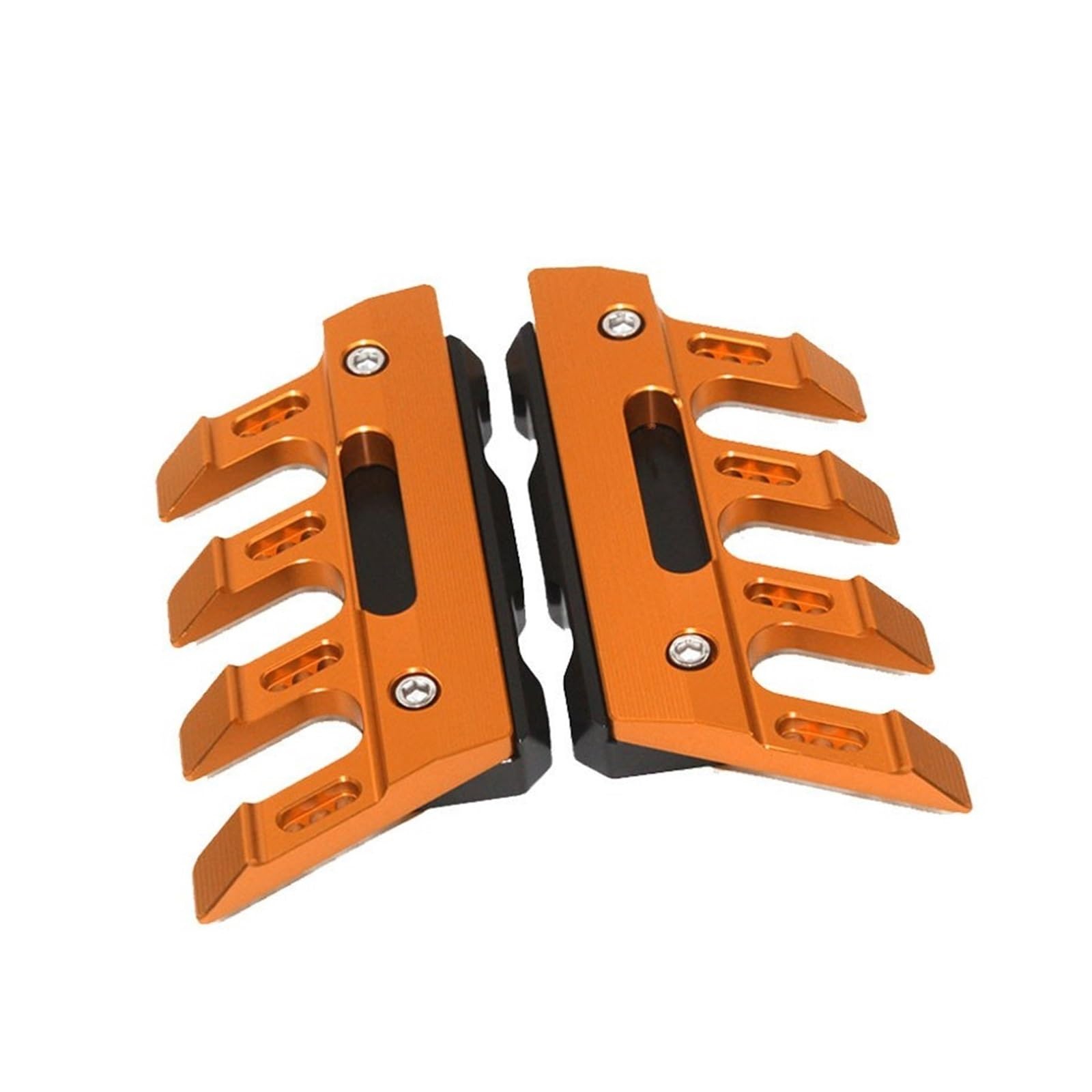 GERLJ Motorrad-Heckfender Universal Motorrad Vorne Kotflügel Seite Schutz Schutz Kotflügel Sliders für Suzuki für BKING für Bking(Orange) von GERLJ