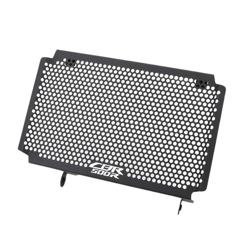 GERLJ Motorradwasser -Retikulationstank Motorradzubehör für Kühlergrillgrill für Schutzschutzabdeckung für CBR500R CBR 500R CBR 500 R 2013-2020 2021 2022(Black with Logo) von GERLJ