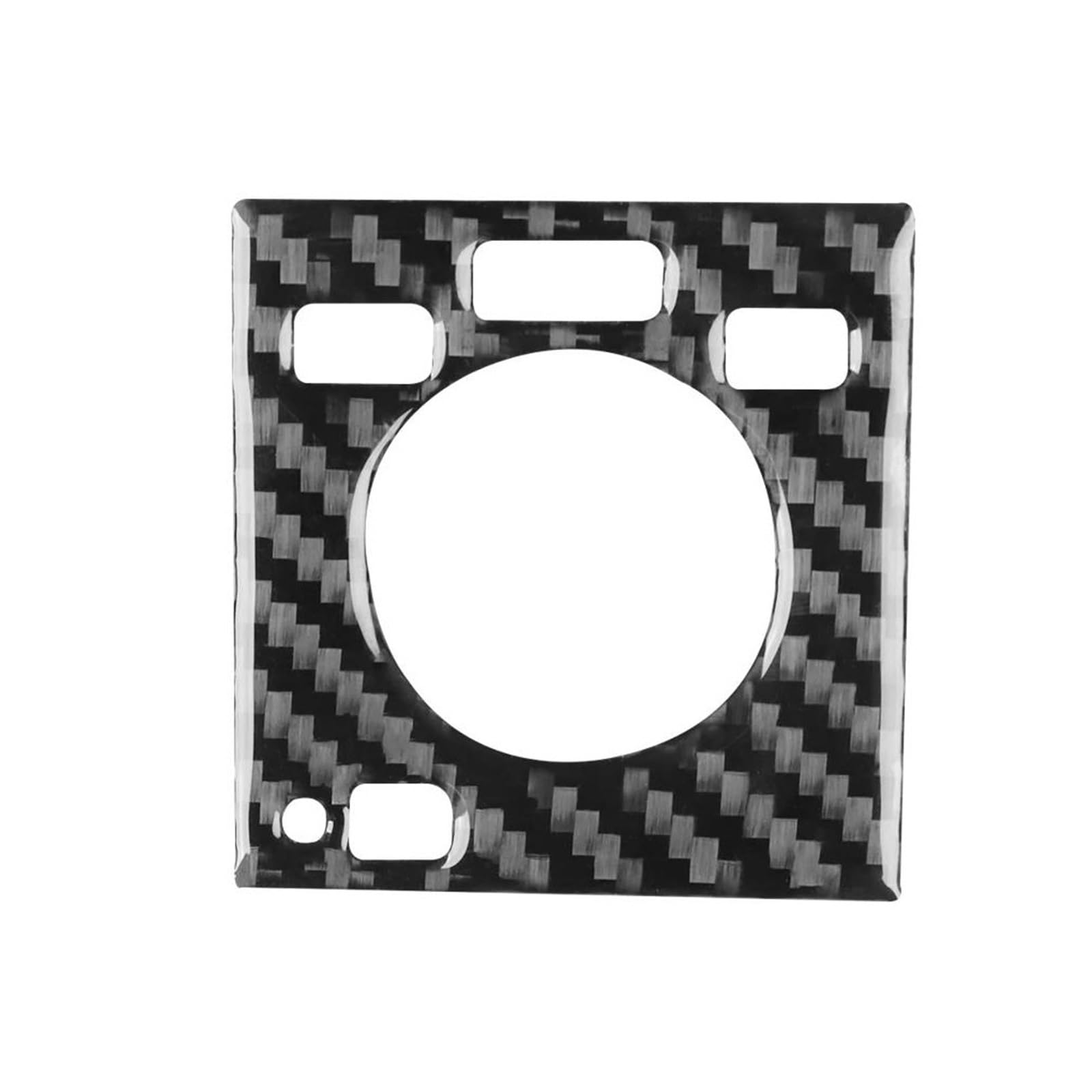 Steuerung der Mitte der Autodekorationsleiste Auto Allradantrieb für Schalter Panel Trim Innenzubehör Carbon Look Aufkleber für Durango 2004 2005 2006 2007(Schwarz,A) von GERLJ