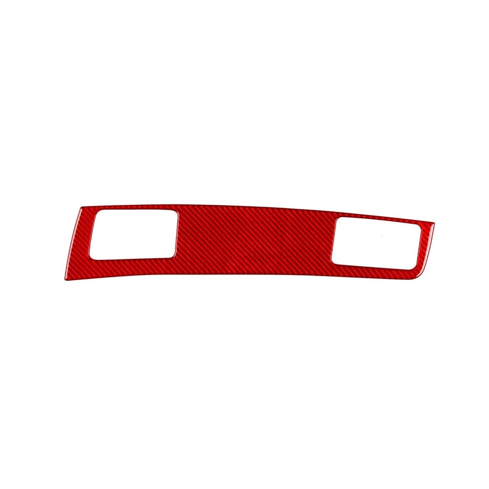 Steuerung der Mitte der Autodekorationsleiste Auto Copilot Instrument Panel Trim Carbon Look Aufkleber Dekoration Innen Zubehör Für Spirior 2015-2017(Carbon Red) von GERLJ