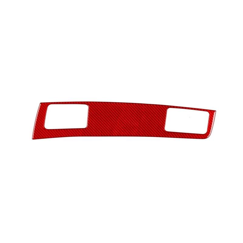 Steuerung der Mitte der Autodekorationsleiste Auto Copilot Instrument Panel Trim Carbon Look Aufkleber Dekoration Innen Zubehör Für Spirior 2015-2017(Carbon Red) von GERLJ