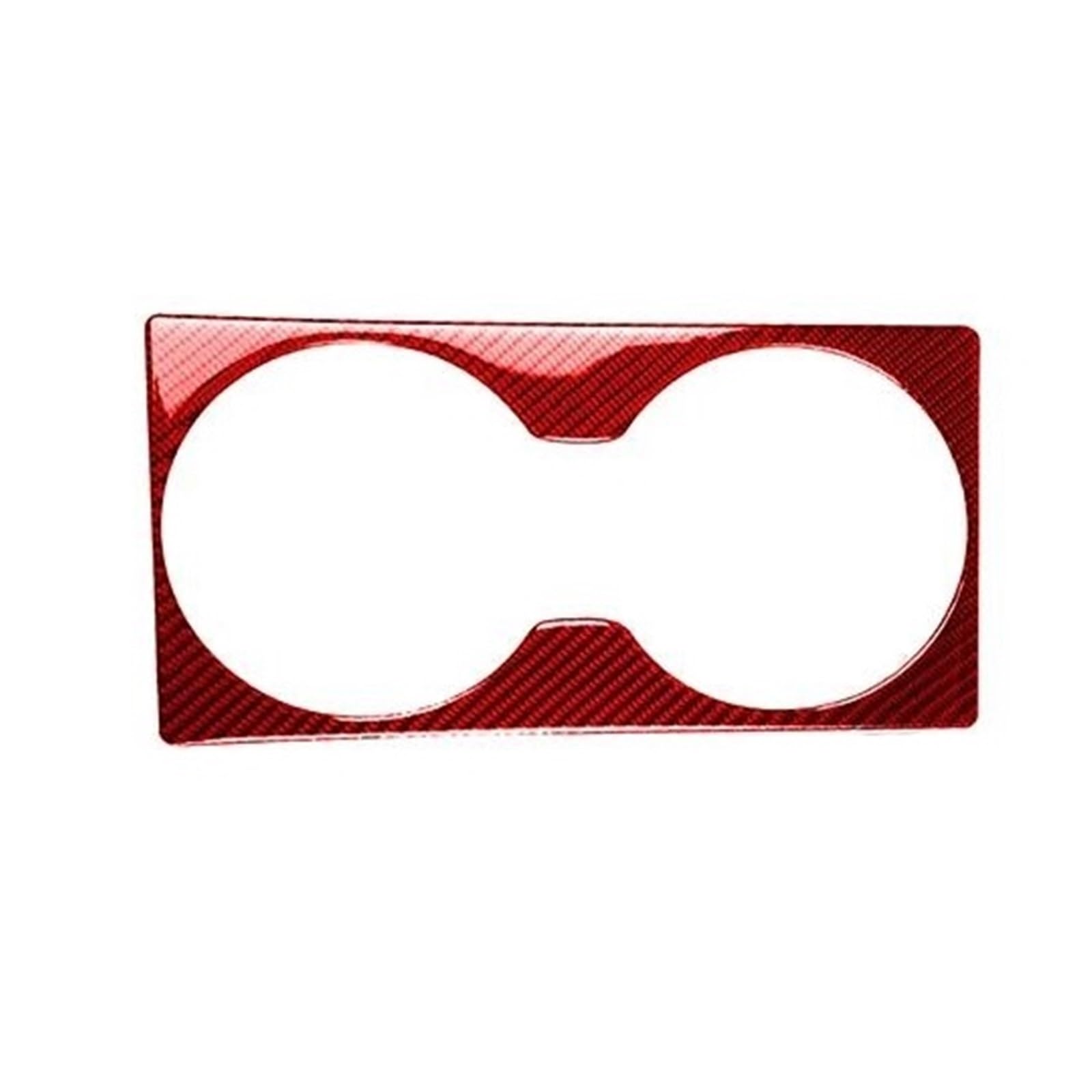 Steuerung der Mitte der Autodekorationsleiste Auto Hinten Center Horn Panel Trim Aufkleber Innen Zubehör Dekoration Für GTR R35 2008-2016(Carbon Red) von GERLJ