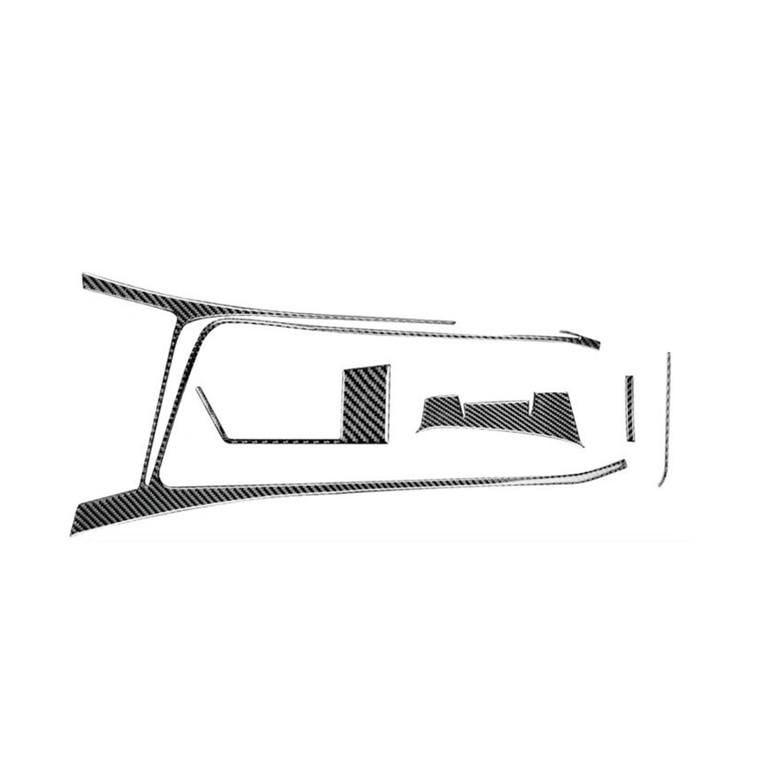 Steuerung der Mitte der Autodekorationsleiste Auto-Schalthebel-Abdeckungsaufkleber, Carbon-Look, Zubehör, Innenausstattung für Challenger 2008–2014(Model E) von GERLJ