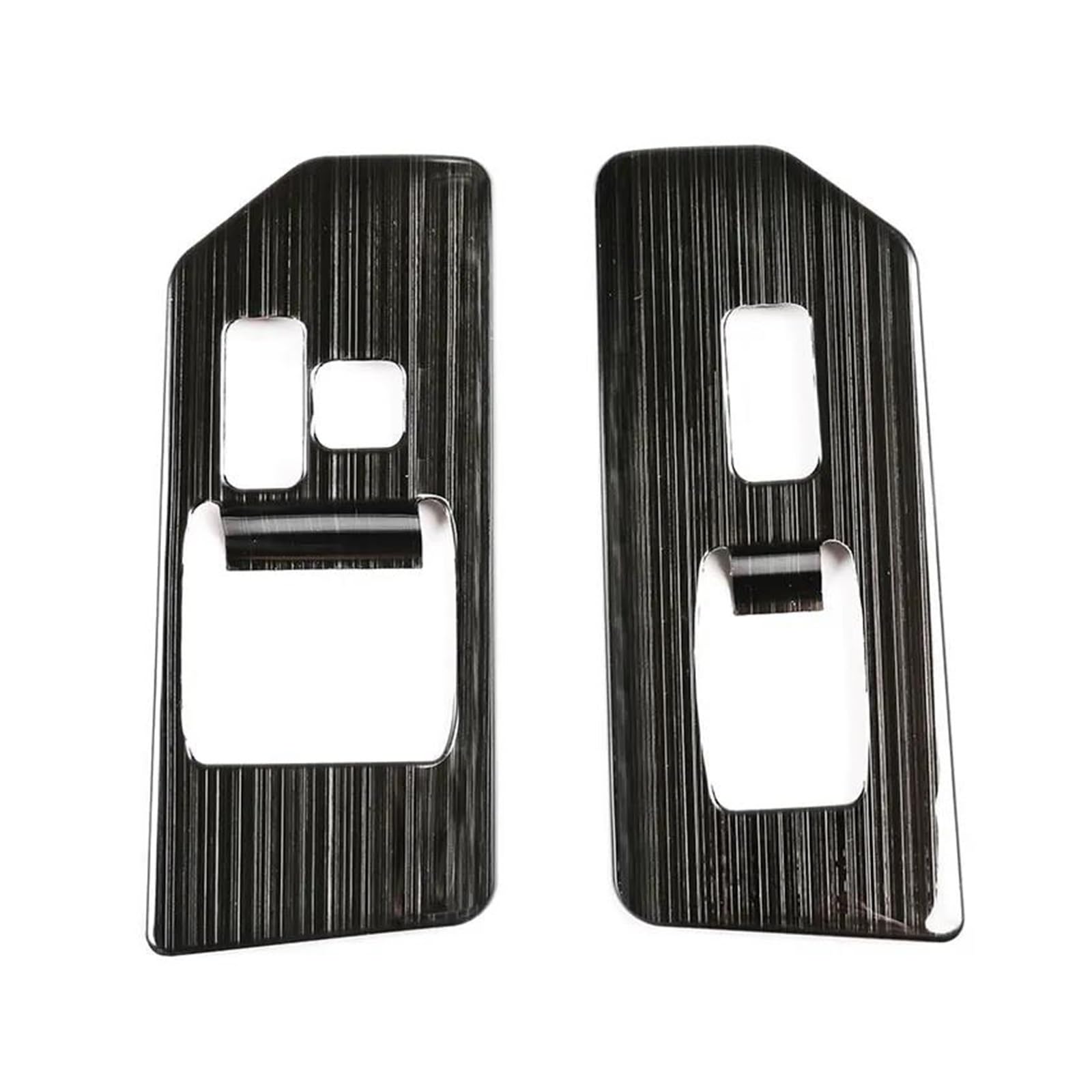 Steuerung der Mitte der Autodekorationsleiste Für FJ für Cruiser 2007-2021 Edelstahl Tür für Glas Lift Trim Rahmen Aufkleber Zubehör LHD(Black titanium) von GERLJ