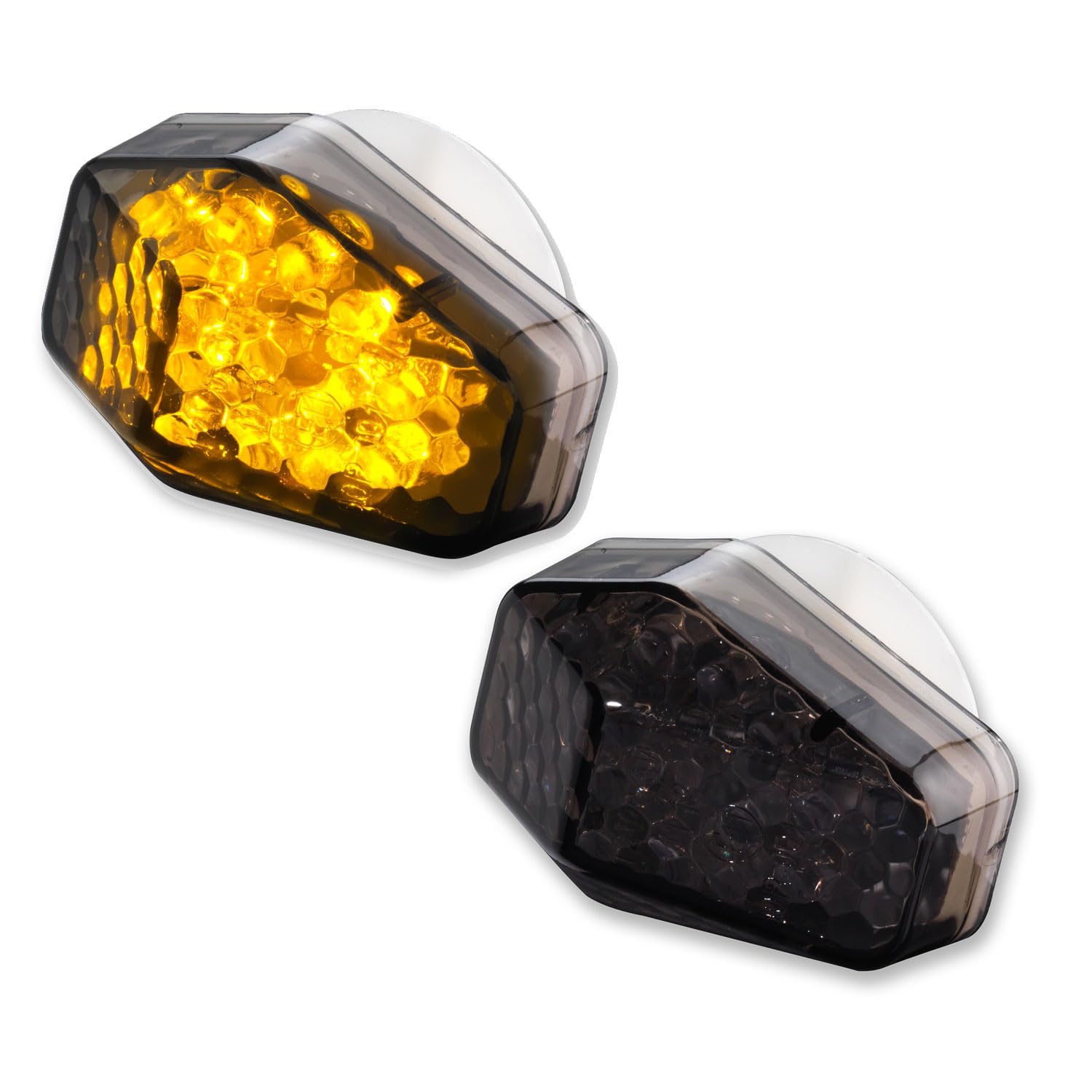 Germany Motorsports Motorrad Mini LED Verkleidungsblinker GSX-R GSXR 1000 2001-2002 GSXR K1 K2 schwarz rauchgrau getönt von Germany Motorsports