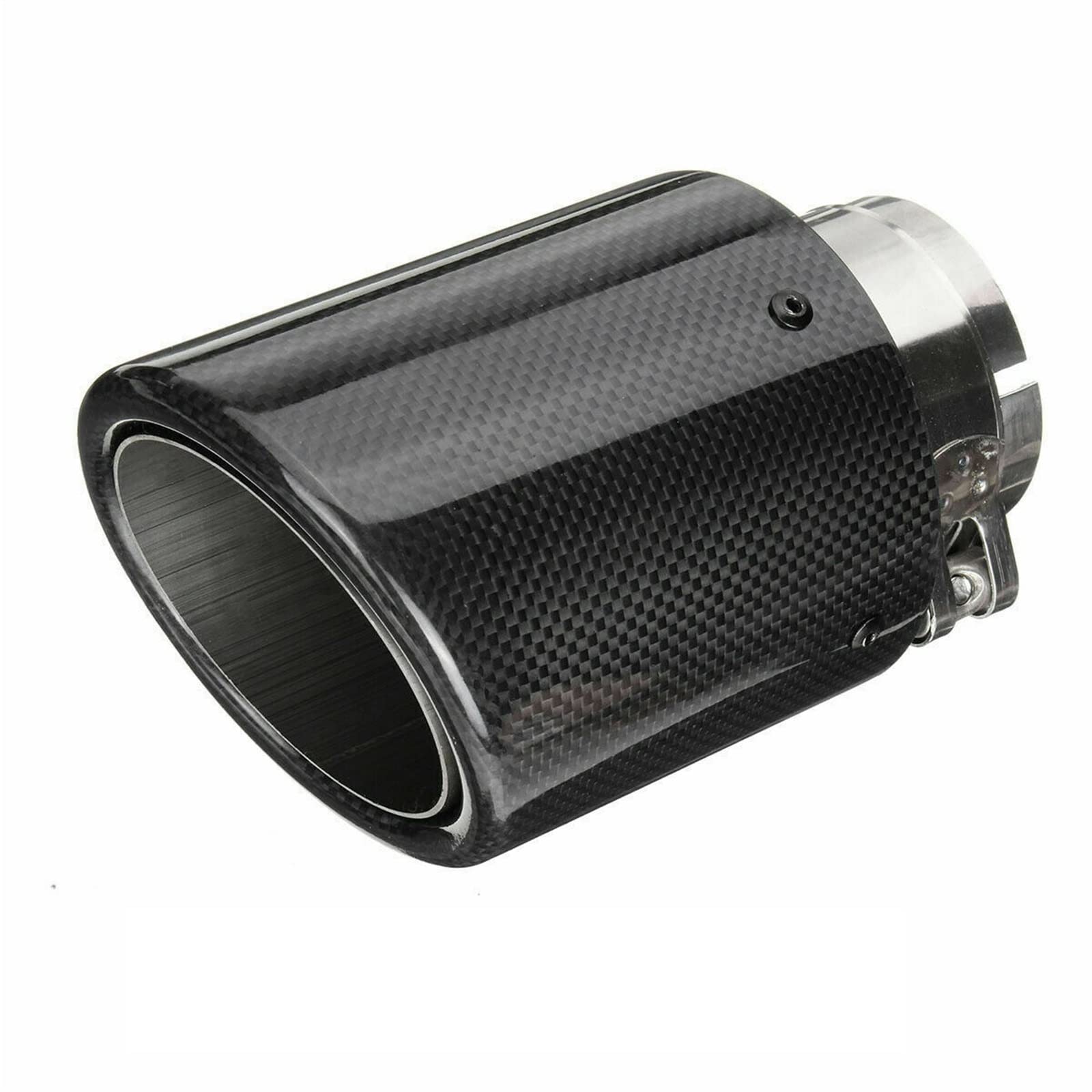 Endstuck Auspuff Für Mazda CX-5 Cx-4 Cx-3 Für Axela Kohlefaser Modifizierte Auto Auspuff Endrohre Muffler1PC Endrohrblende (Size : 63-101mm) von GERSH