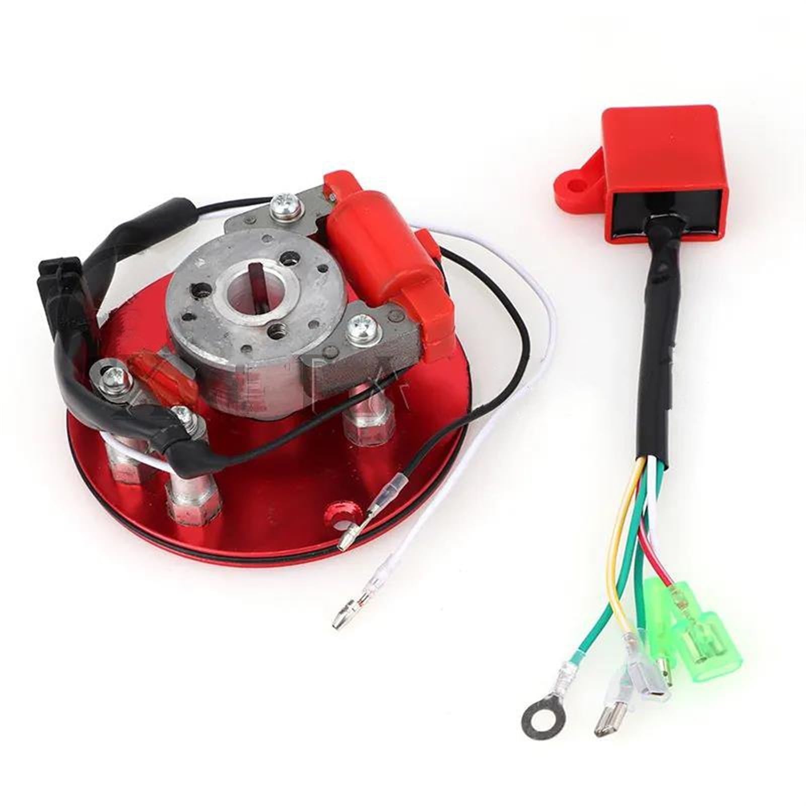 Lichtmaschine Stator Für 50/110/125/140/150CC Roller Go Kart ATV Quad Bike Motor Teile Motorrad Rot Magneto Stator Rotor Zündspule Kit Stator Spule von GERSH