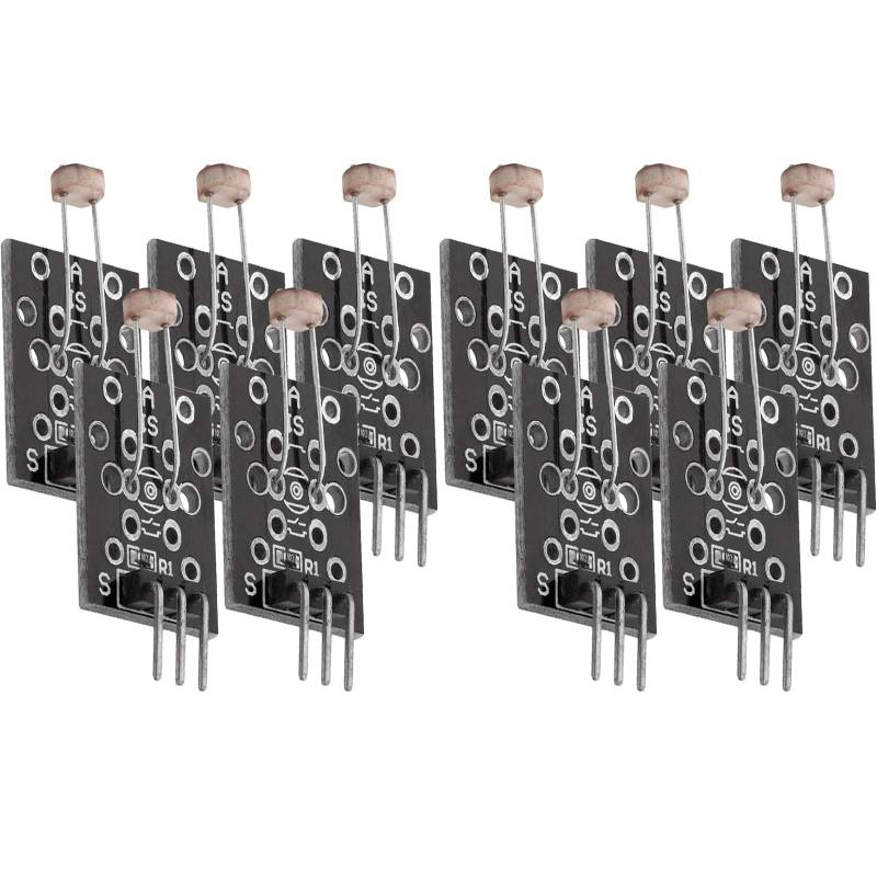 10pcs KY-018 LDR Lichtsensor Module with Output mit Fotowiderstand Helligkeitssenso Fotowäderstand Fotowäderstandmodul Helligkeitssensor ﻿ von GERUI