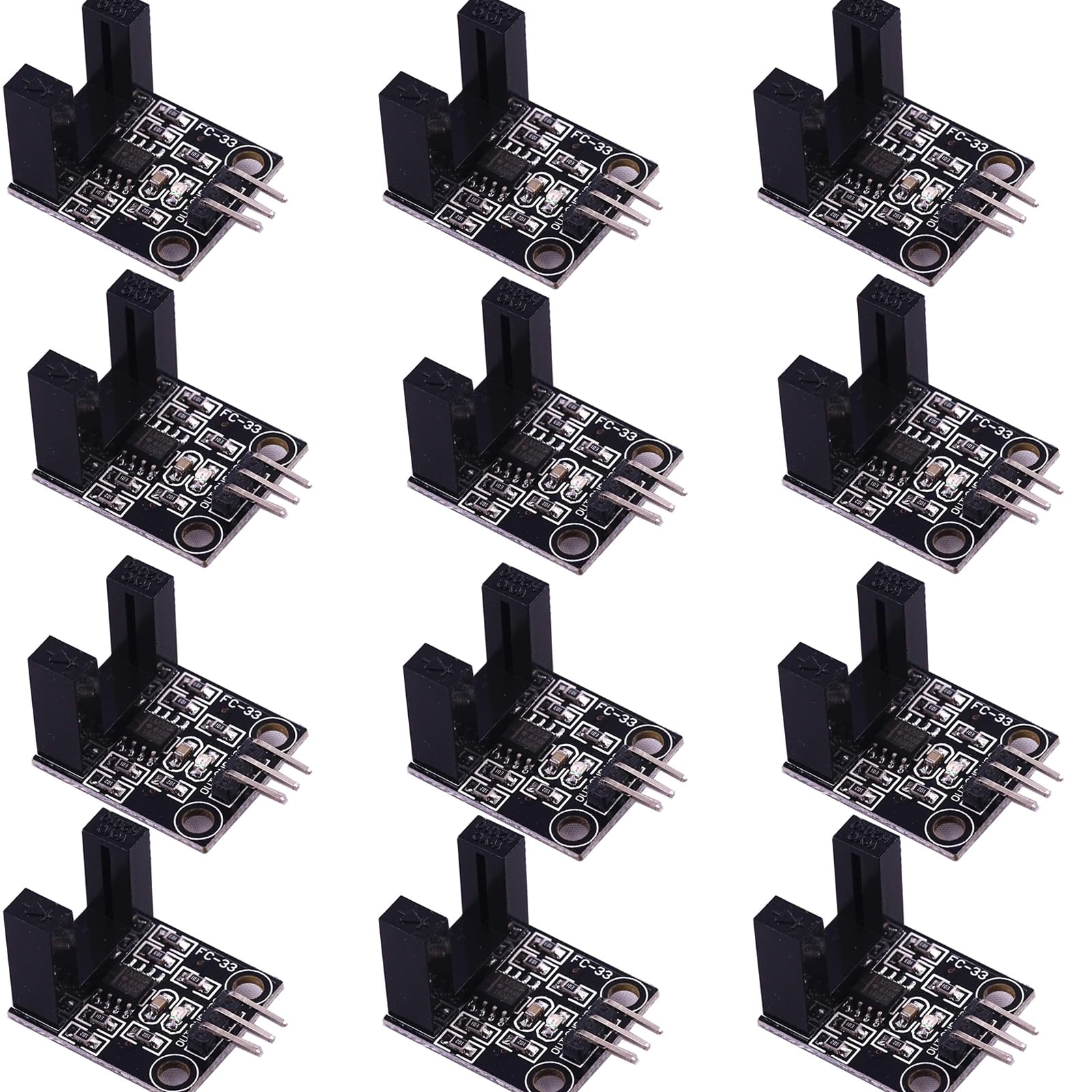 12pcs LM393 Correlation Photoelectric Sensor Opposite Infrared Counter Sensor DC 5V von GERUI