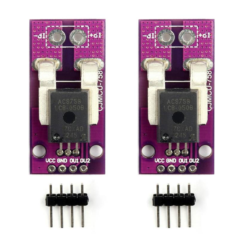 2 Stück ACS758LCB-050B-PFF-T Linearer Stromsensor,Hall Strom DIY Modul (2) von GERUI