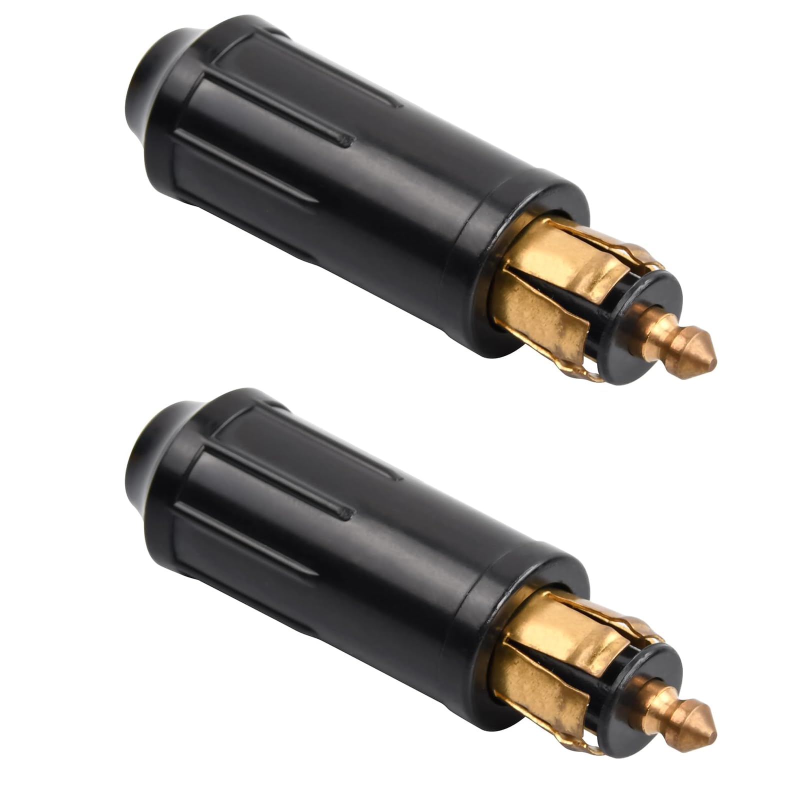 2PSC für DIN Stecker europäischer 12V Zigarettenanzünder Adapter, für DIN-Zigarettenanzünder-Adapter, kompatibel, DIY-Reparaturstecker mit Motorrädern von GERUI