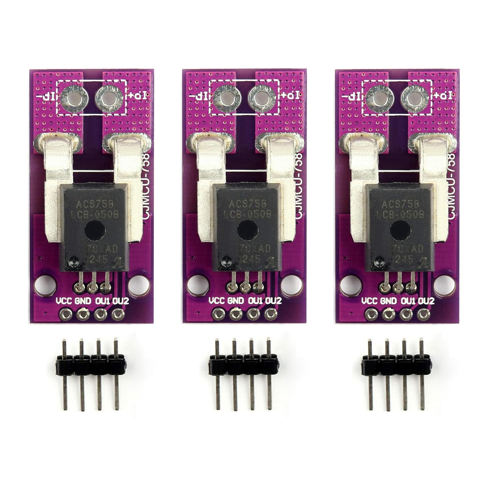 3 Stück ACS758LCB-050B-PFF-T Linearer Stromsensor,Hall Strom DIY Modul (3) von GERUI