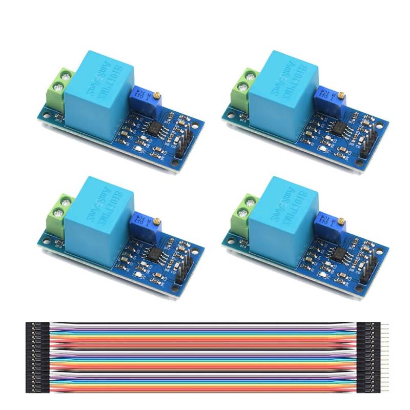 4 PCS ZMPT101B Active Single Phase Voltage Transformer Modul Spannungswandlermodul, 5~30 V ZMPT101B Aktives Ausgangsspannungs-Klemmensensormodul von GERUI