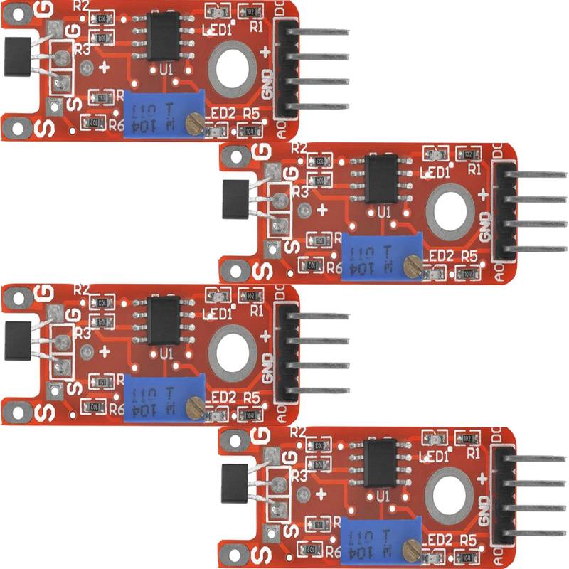 4 pcs lineare magnetische Hall-Sensormodule KY-024 kompatibel Für Arduino und Raspberry Pi (4) von GERUI