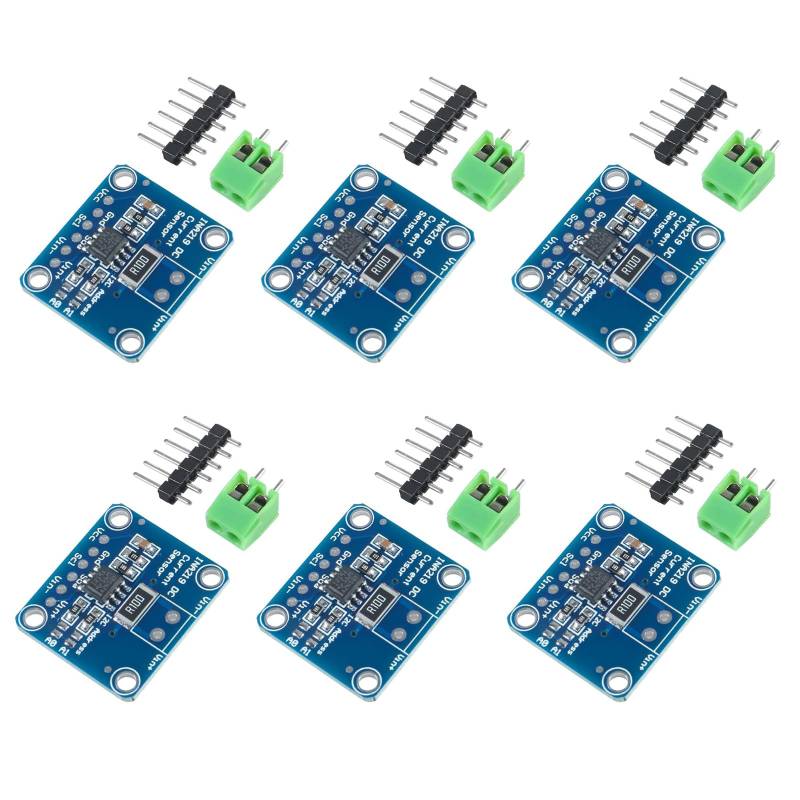 6 Stück CJMCU-219 INA219 I2C Schnittstelle Bi-direktionales DC Strom/Leistungs überwachungs Sensor modul für Arduino Raspberry Pi von GERUI