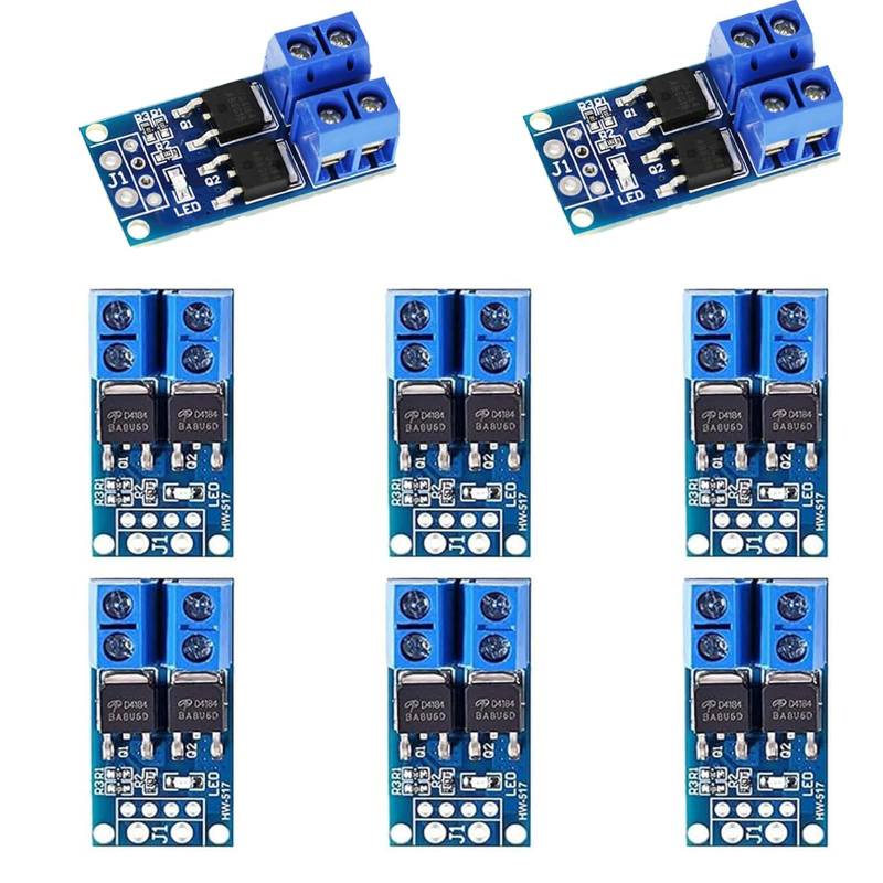 8 Pcs DC 5v-36v 400W FET Trigger Switch Drive Module Board Dual Mosfet Treibermodul Dual-Hochleistungs Switching Driver Modul PWM Regler Schalttafel Treibermodul für Ar-duino von GERUI