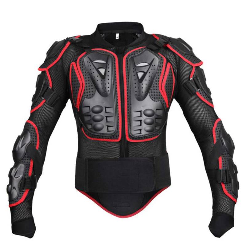 Body Schutz Motorrad Jacke Guard Motorrad Motorcross Armour Armor Racing Kleidung Schutz Gear (Schwarz, M) von GES