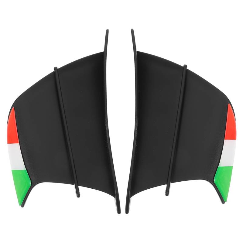 GETAJGHSD 1 Paar -luftabweiser Dekorativer Spoilerflügel Styling-winglet - Verkleidungs-winglet Motorradzubehör Spoilerflügel -winglet Black Plastik von GETAJGHSD