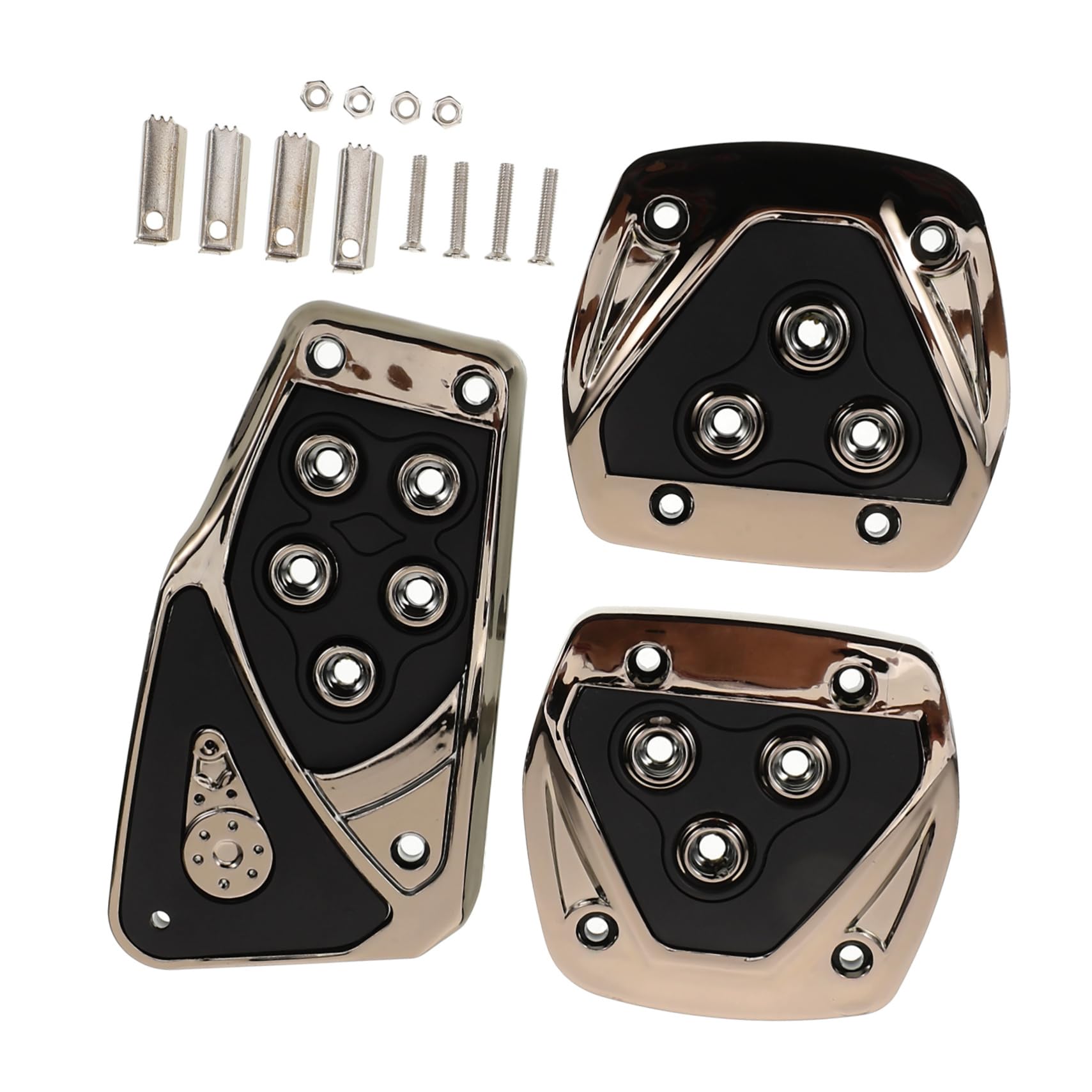 GETAJGHSD 1 Satz Autopedale Tretauto Automatisches Fußpedal Auto-Pedal-Set Pedalset für Autos Auto-Pedal-Design Autoteile Universelle Gaspedale Autopedalzubehör Kunststoff + Edelstahl Black von GETAJGHSD