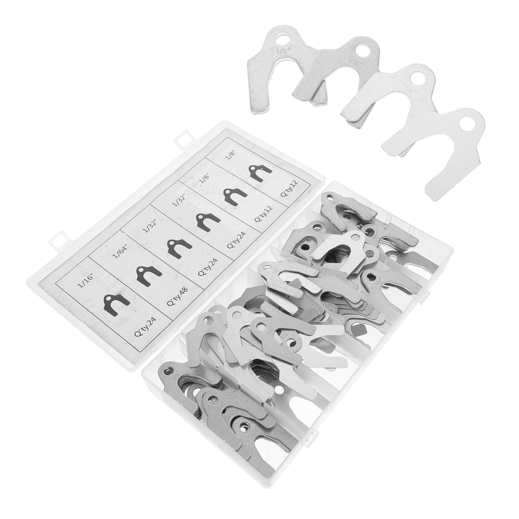 GETAJGHSD 144St Schallwanddichtung Auto Ausrichtung Shims Karosserie Ausrichtung Shims Auto Karosserie Shims Sortiment an Ausgleichsscheiben für den Körper automatische Ausrichtung NA Silver von GETAJGHSD