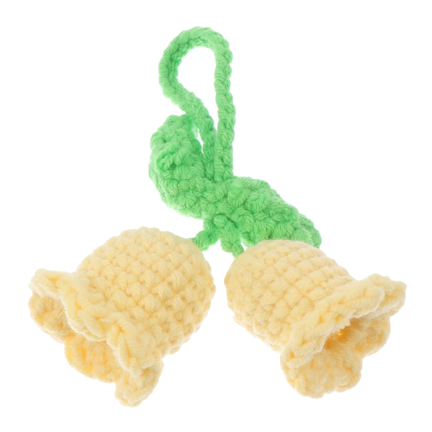 GETAJGHSD 1stk Anhänger Samtgarn Wolle Häkelgarn Super Dickes Garn Strickset Nähen Gestrickte Verzierung Schlüsselzubehör Blumendekor Gewebter Schlüsseldekor Yellow von GETAJGHSD