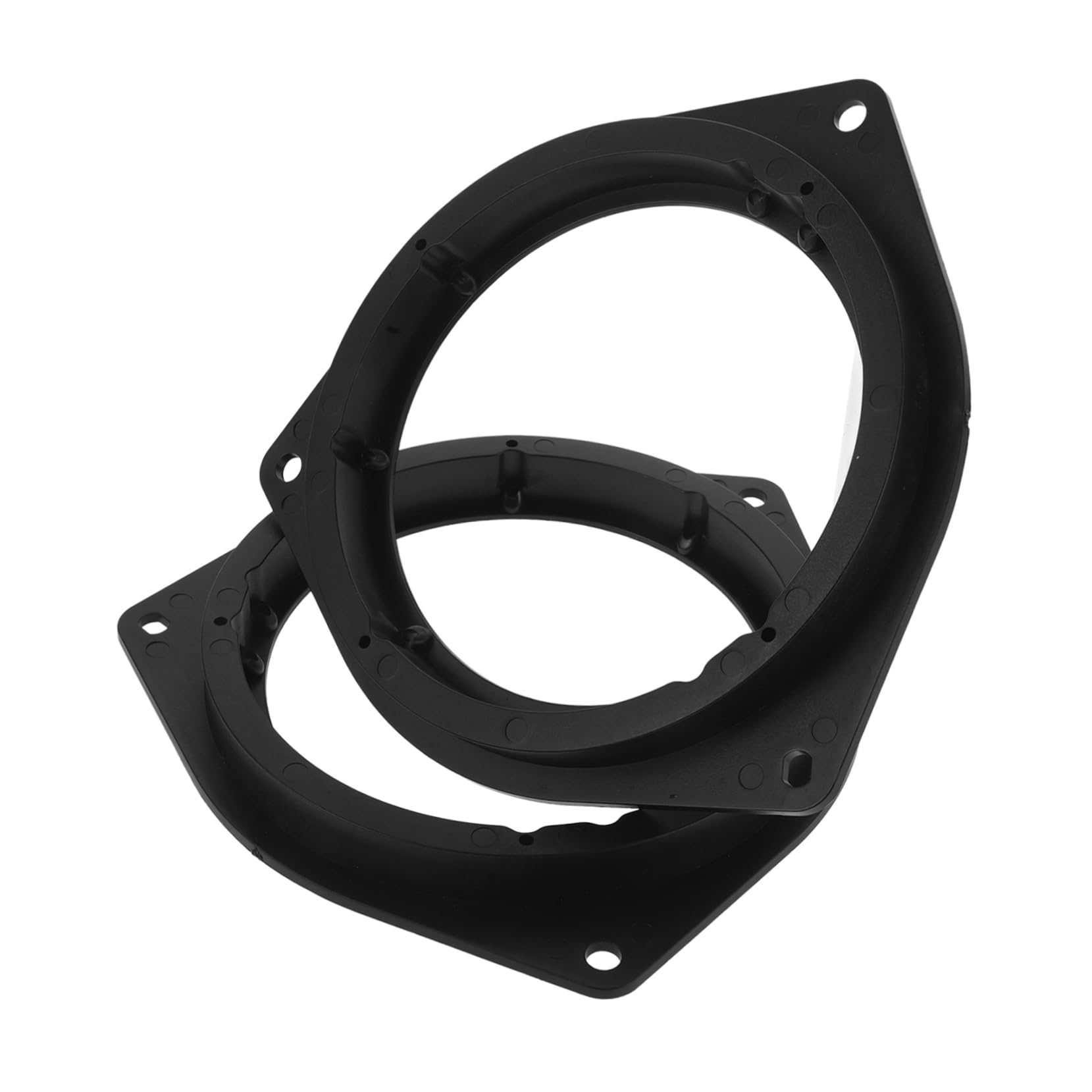 GETAJGHSD 2St Hornscheibe Autozubehör Lautsprecher robuster Ring Auto-Lautsprecher-Adapter Austausch des Lautsprecherrings Robuster Lautsprecheradapter Fahrzeugzubehör Plastik Black von GETAJGHSD