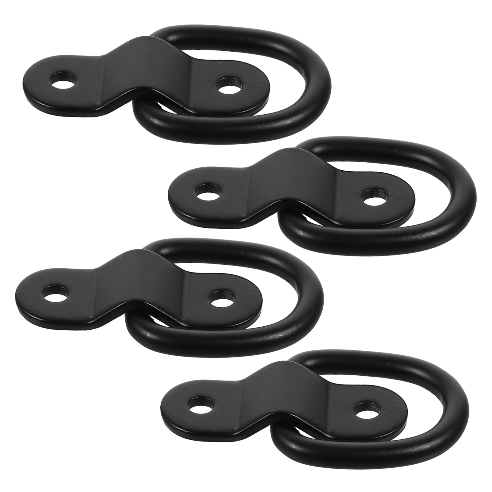 GETAJGHSD 4 Stück Schnalle Mit Zuglasche Anhänger Auslösen Gürtelringe Spiel Accessoires Ringe Schäkel Clipringe Klemmringe Rand Drahtringe Schlösser Bolzen Schlüsselringe Punkt Black Eisen von GETAJGHSD