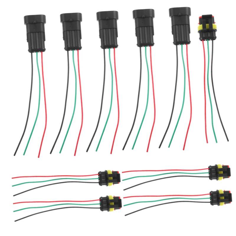 GETAJGHSD 5 Paar Auto Steckverbinder Schnellverbindungs Drahtverbinder Fahrzeug Schnellverbindungsadapter Wasserdichter Steckverbinder Fahrzeug Schnellverbinder Autos Kfz von GETAJGHSD