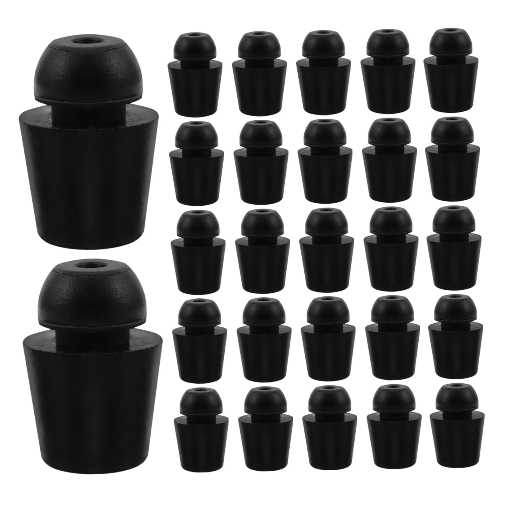 GETAJGHSD 50 Stück Türpuffer Aus Gummi Zuschlagstopper Für Autotüren Autotürschutz Gummipuffer Für Wohnmobiltüren Pufferblock Türstopper Aus Gummi Autotürpolster Autotürstoßstange Black von GETAJGHSD